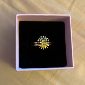 Pandora sun and moon ring set size 7.5